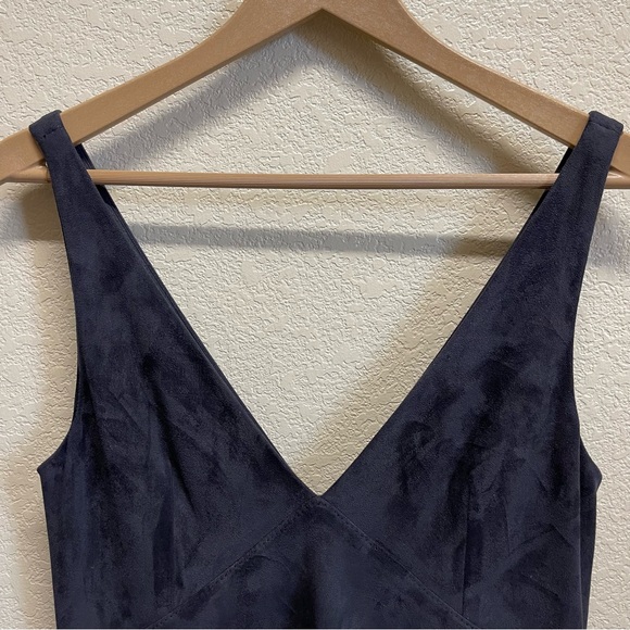 💥2/$20💥 ZARA Trafaluc Fringe Dress S Black Suede EUC - Picture 3 of 11